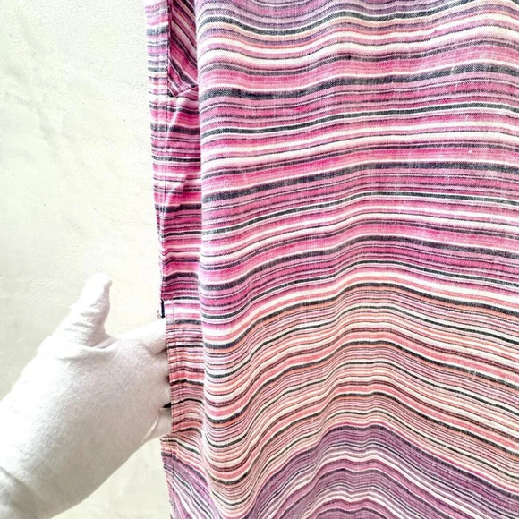 Tommy Bahama || 100% Linen Tropical Shift Dress Side Pockets XS - Picture 7 of 10